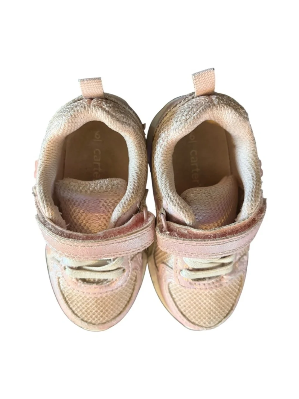 Carter’s Toddler Girls Size 6 Pink Light-Up Sneakers Floral